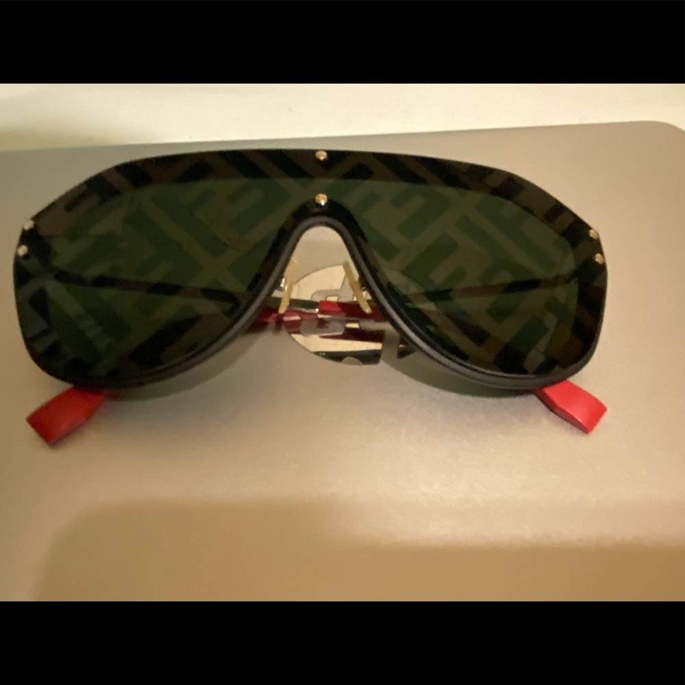 FENDI FF shield sunglasses